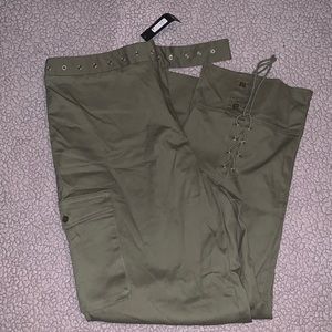 Green cargo pants